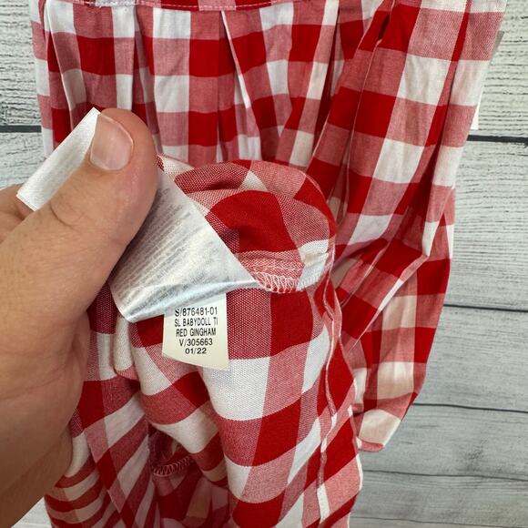 Old Navy Red and White Checkered Mini Dress - Picture 7 of 10